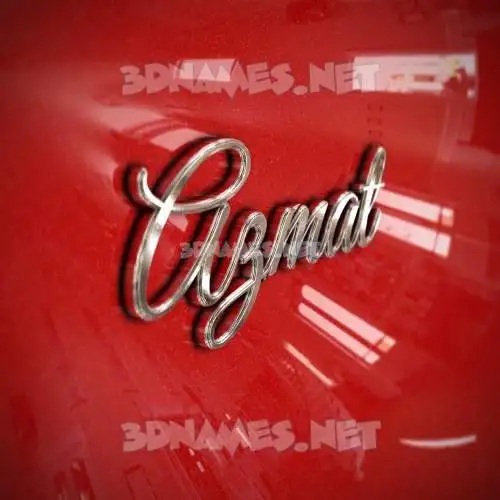 azmat in Car Paint style - 3D name wallpaper azmat in Car Paint style - 3D name wallpaper