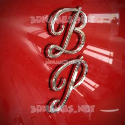 b p in Car Paint style - 3D name wallpaper b p in Car Paint style - 3D name wallpaper