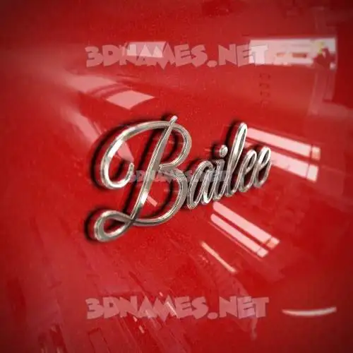 bailee in Car Paint style - 3D name wallpaper bailee in Car Paint style - 3D name wallpaper