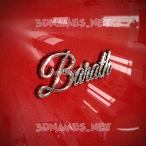 barath in Car Paint style - 3D name wallpaper barath in Car Paint style - 3D name wallpaper