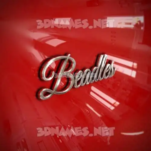 beadles in Car Paint style - 3D name wallpaper