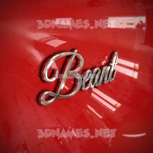 beant in Car Paint style - 3D name wallpaper beant in Car Paint style - 3D name wallpaper