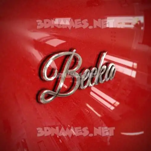 becka in Car Paint style - 3D name wallpaper becka in Car Paint style - 3D name wallpaper