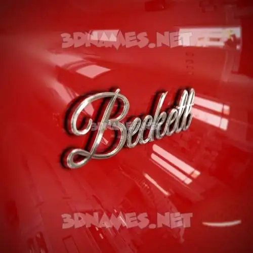beckett in Car Paint style - 3D name wallpaper beckett in Car Paint style - 3D name wallpaper
