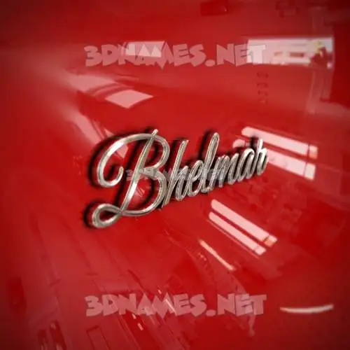 bhelmar in Car Paint style - 3D name wallpaper bhelmar in Car Paint style - 3D name wallpaper