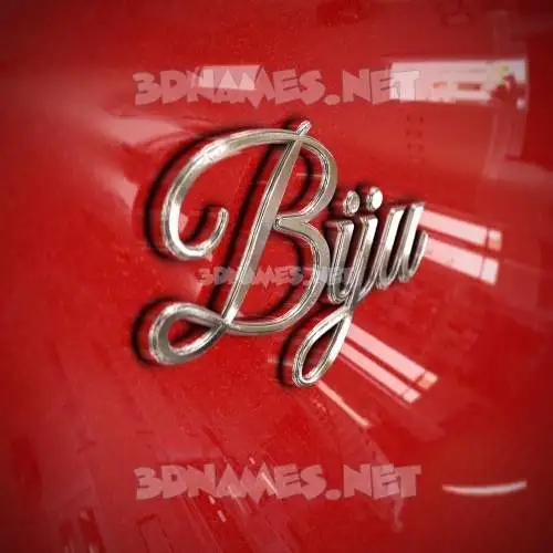 biju in Car Paint style - 3D name wallpaper biju in Car Paint style - 3D name wallpaper