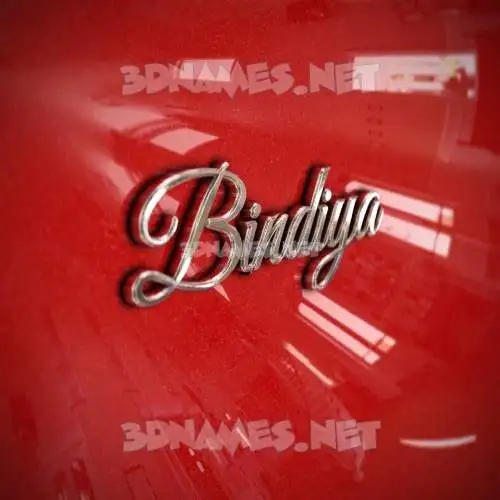 bindiya in Car Paint style - 3D name wallpaper bindiya in Car Paint style - 3D name wallpaper