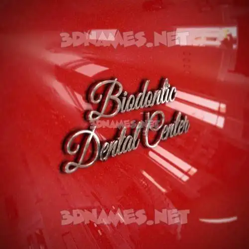 biodontic dental center in Car Paint style - 3D name wallpaper biodontic dental center in Car Paint style - 3D name wallpaper
