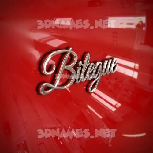 bitegue in Car Paint style - 3D name wallpaper bitegue in Car Paint style - 3D name wallpaper