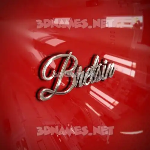 bretsin in Car Paint style - 3D name wallpaper bretsin in Car Paint style - 3D name wallpaper