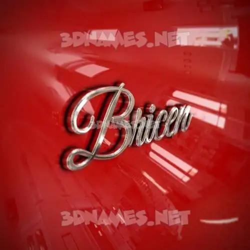bricen in Car Paint style - 3D name wallpaper bricen in Car Paint style - 3D name wallpaper