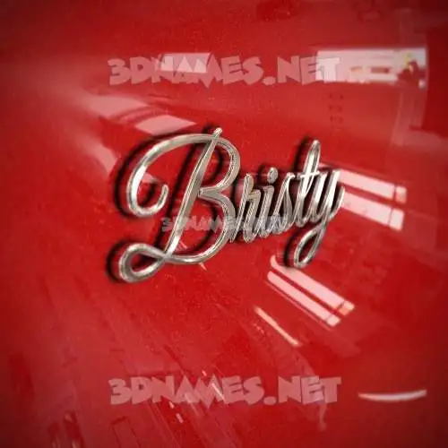 bristy in Car Paint style - 3D name wallpaper bristy in Car Paint style - 3D name wallpaper