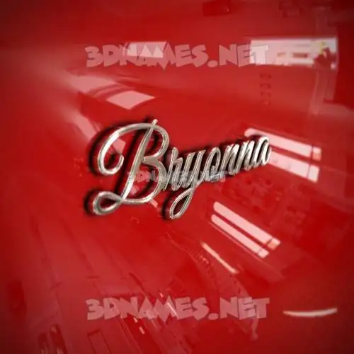 bryonna in Car Paint style - 3D name wallpaper bryonna in Car Paint style - 3D name wallpaper