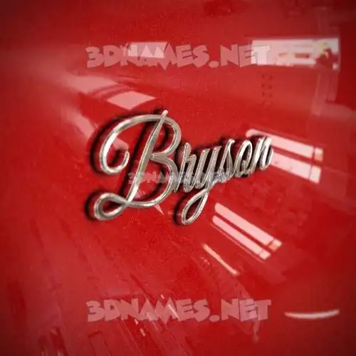 bryson in Car Paint style - 3D name wallpaper bryson in Car Paint style - 3D name wallpaper