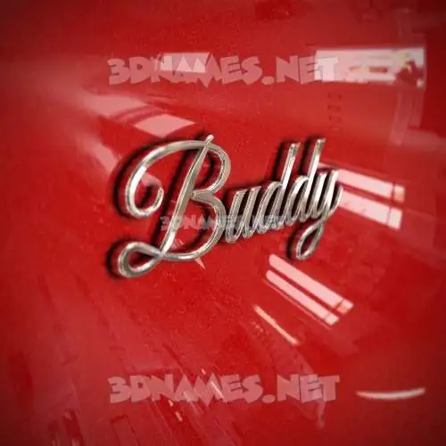 buddy in Car Paint style - 3D name wallpaper buddy in Car Paint style - 3D name wallpaper