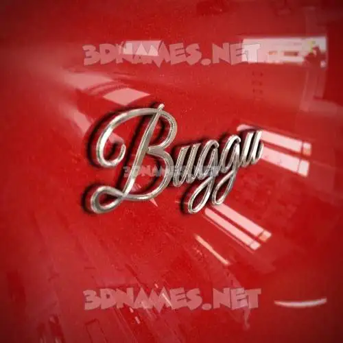 buggu in Car Paint style - 3D name wallpaper buggu in Car Paint style - 3D name wallpaper