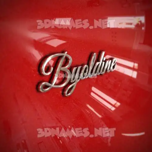 byoldine in Car Paint style - 3D name wallpaper byoldine in Car Paint style - 3D name wallpaper