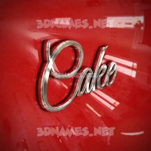 cake in Car Paint style - 3D name wallpaper cake in Car Paint style - 3D name wallpaper