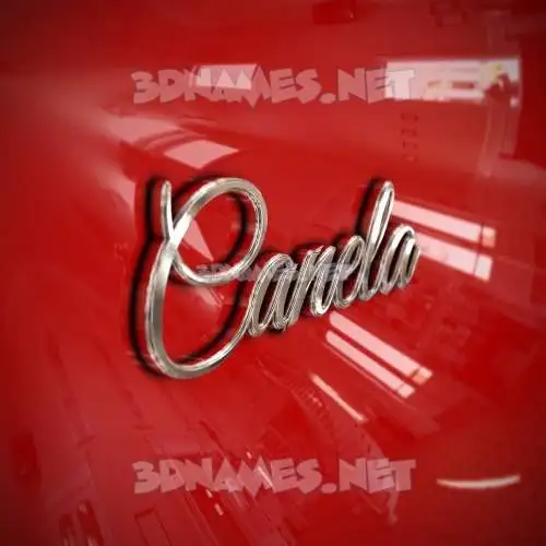 canela in Car Paint style - 3D name wallpaper canela in Car Paint style - 3D name wallpaper