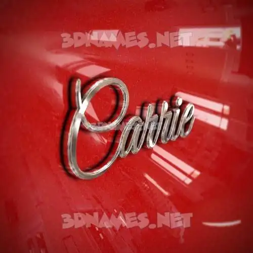 carrie in Car Paint style - 3D name wallpaper carrie in Car Paint style - 3D name wallpaper