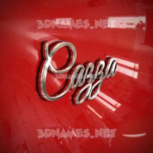 cazza in Car Paint style - 3D name wallpaper cazza in Car Paint style - 3D name wallpaper
