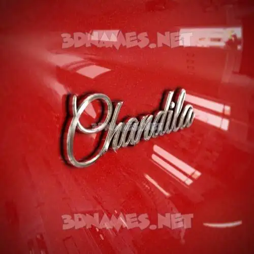 chandila in Car Paint style - 3D name wallpaper chandila in Car Paint style - 3D name wallpaper