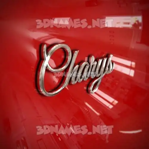 charys in Car Paint style - 3D name wallpaper charys in Car Paint style - 3D name wallpaper