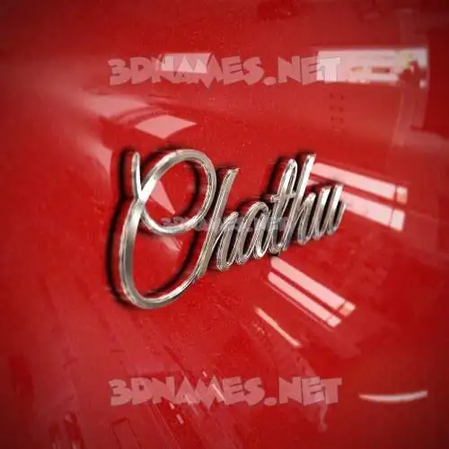 chathu in Car Paint style - 3D name wallpaper chathu in Car Paint style - 3D name wallpaper