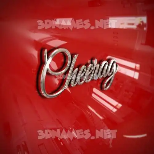 cheerag in Car Paint style - 3D name wallpaper cheerag in Car Paint style - 3D name wallpaper