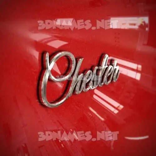 chester in Car Paint style - 3D name wallpaper chester in Car Paint style - 3D name wallpaper