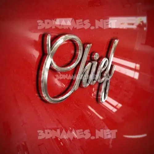 chief in Car Paint style - 3D name wallpaper chief in Car Paint style - 3D name wallpaper