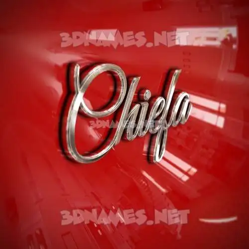 chiefa in Car Paint style - 3D name wallpaper chiefa in Car Paint style - 3D name wallpaper