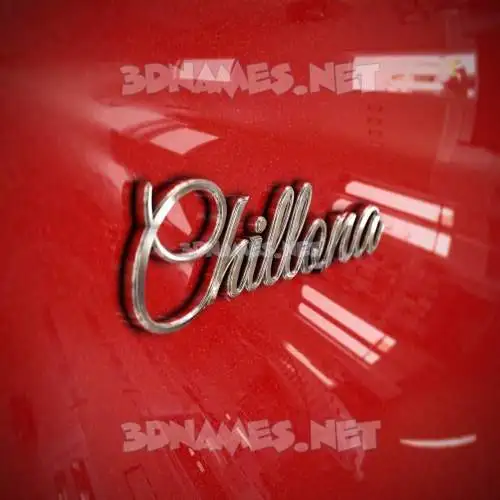 chillona in Car Paint style - 3D name wallpaper chillona in Car Paint style - 3D name wallpaper