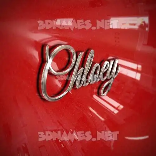 chloey in Car Paint style - 3D name wallpaper chloey in Car Paint style - 3D name wallpaper