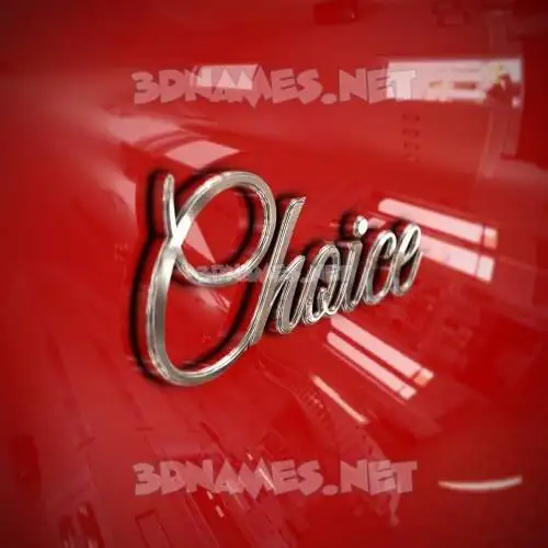 choice in Car Paint style - 3D name wallpaper choice in Car Paint style - 3D name wallpaper