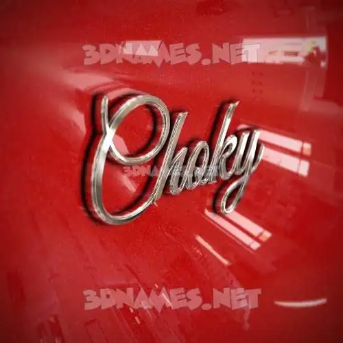 choky in Car Paint style - 3D name wallpaper choky in Car Paint style - 3D name wallpaper