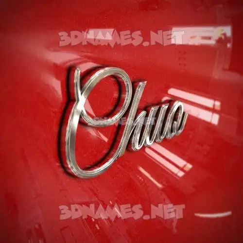 chuo in Car Paint style - 3D name wallpaper chuo in Car Paint style - 3D name wallpaper