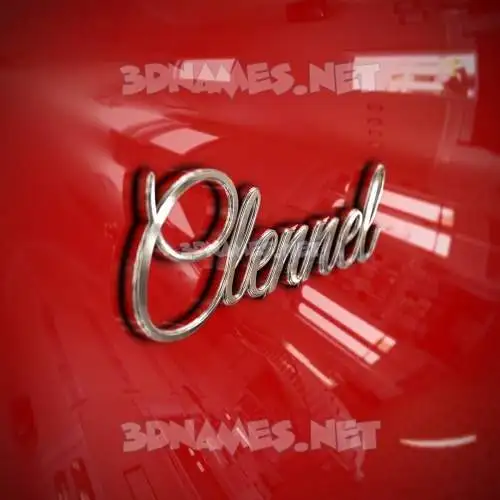 clennel in Car Paint style - 3D name wallpaper clennel in Car Paint style - 3D name wallpaper