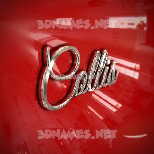 collis in Car Paint style - 3D name wallpaper collis in Car Paint style - 3D name wallpaper
