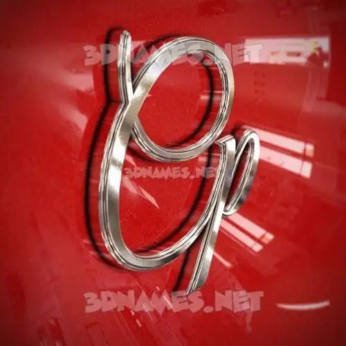 cp in Car Paint style - 3D name wallpaper