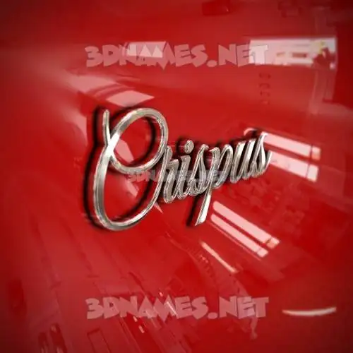 crispus in Car Paint style - 3D name wallpaper