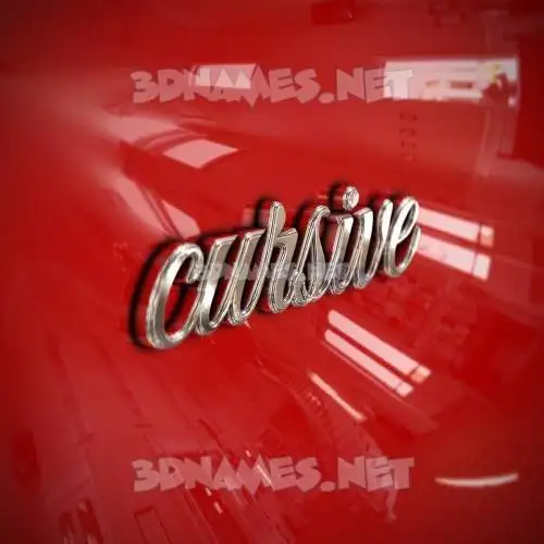 cursive in Car Paint style - 3D name wallpaper cursive in Car Paint style - 3D name wallpaper