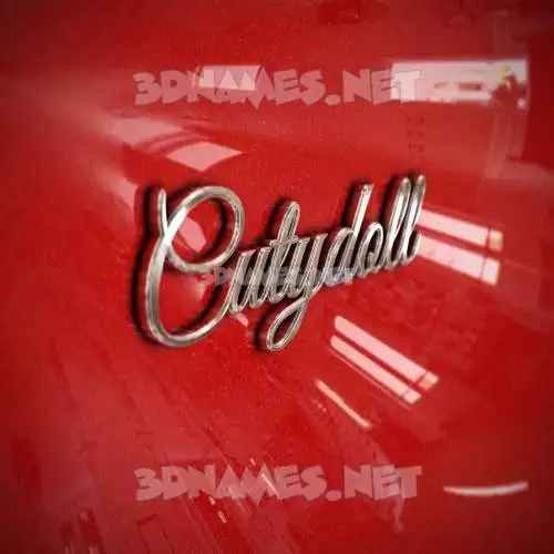 cutydoll in Car Paint style - 3D name wallpaper cutydoll in Car Paint style - 3D name wallpaper
