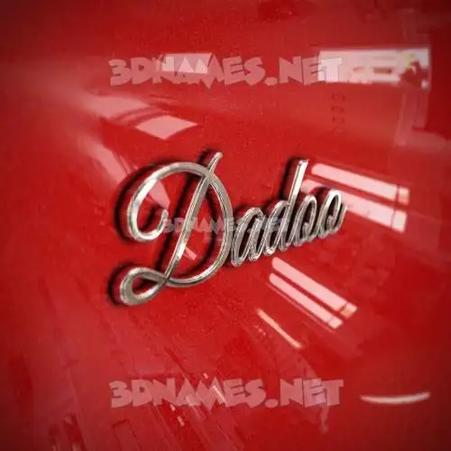 dadoo in Car Paint style - 3D name wallpaper dadoo in Car Paint style - 3D name wallpaper