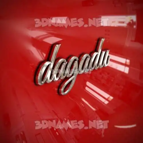 dagadu in Car Paint style - 3D name wallpaper dagadu in Car Paint style - 3D name wallpaper