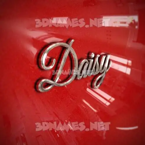 daisy in Car Paint style - 3D name wallpaper