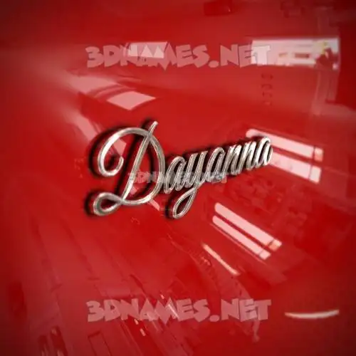 dayanna in Car Paint style - 3D name wallpaper dayanna in Car Paint style - 3D name wallpaper
