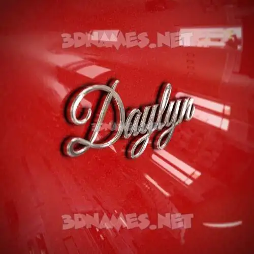 daylyn in Car Paint style - 3D name wallpaper daylyn in Car Paint style - 3D name wallpaper