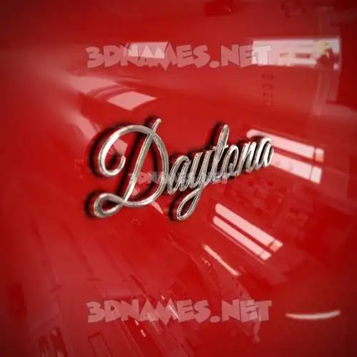 daytona in Car Paint style - 3D name wallpaper daytona in Car Paint style - 3D name wallpaper