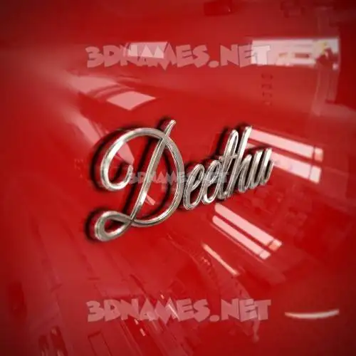 deethu in Car Paint style - 3D name wallpaper deethu in Car Paint style - 3D name wallpaper